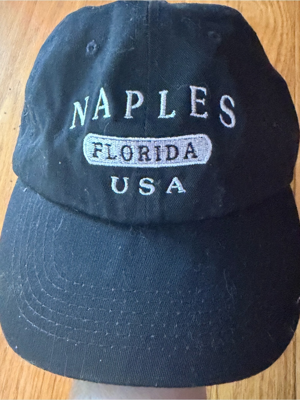 Naples Florida USA Embroidered Baseball Cap - Black